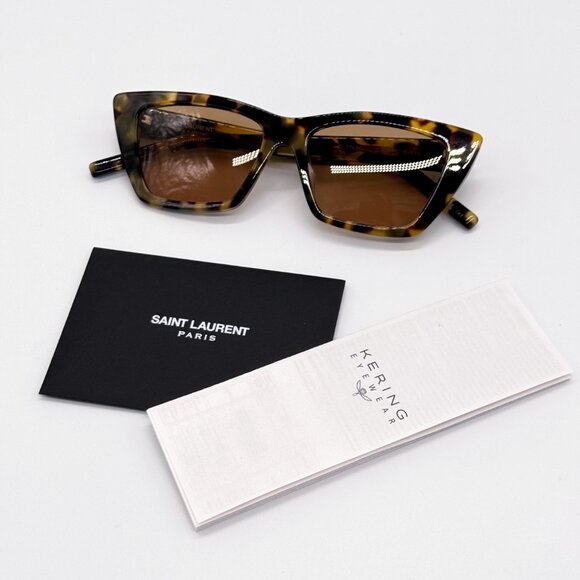 NEW SAINT LAURENT SL276 MICA 037 WOMEN HAVANA SUNGLASSES SAINT LAURENT SL 276 - Picture 11 of 12